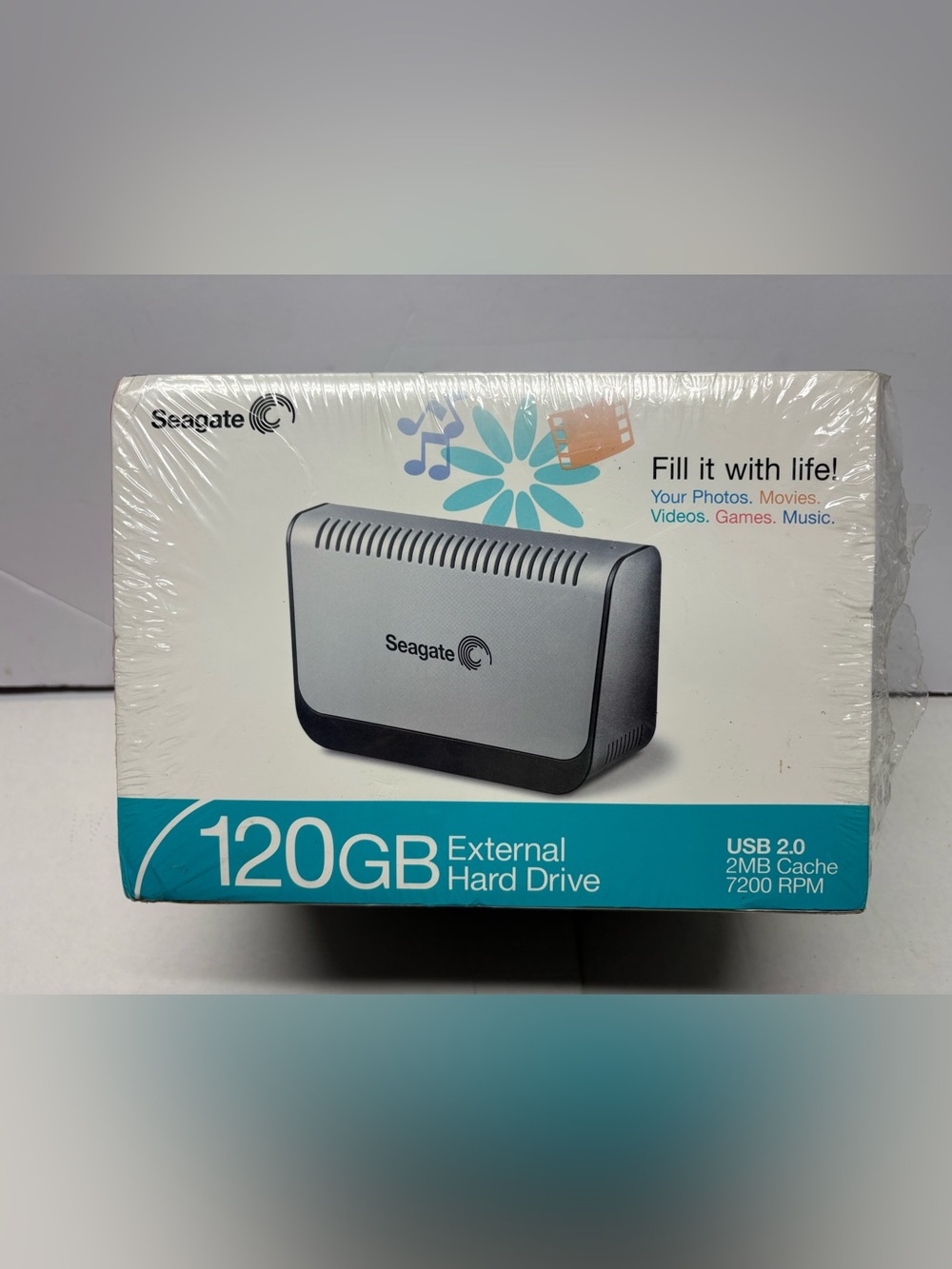 Seagate 120gb gig External USB2 Hard Disk Drive Brand New / SEALED